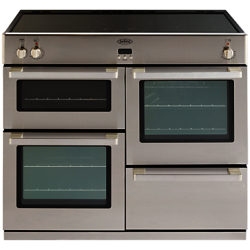 Belling DB4 100Ei Professional Induction Hob Range Cooker, Stainless Steel